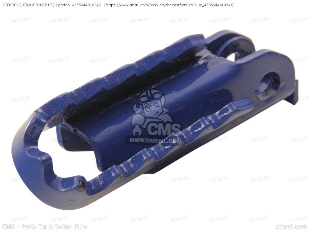 CMS シーエムエス (43550-44B10-019) FOOTREST， FRONT RH (BLUE)［4355044B1034S］ DR650R DR650RE DR650REU DR650RS DR650RSE DR650RSEU DR650RSU DR650RU DR650SE DR800S DR800SU SUZUKI スズキ フットペグ ステップ 足回り｜ウェビック　店