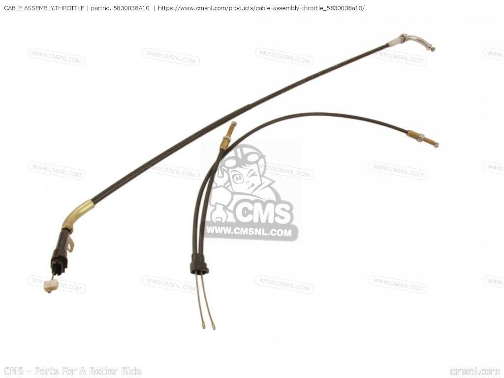 CMS シーエムエス (58300-38A11) CABLE ASSEMBLY，THROTTLE［5830038A10］ VS700GLEF INTRUDER VS700GLEP VS700GLF VS700GLP VS750GL VS750GLEF VS750GLEP VS750GLF VS750GLP VS800GL SUZUKI スズキ スロットルワイヤー・アクセルワイヤー ハンドル周辺パーツ ハンドル｜ウェビック　店