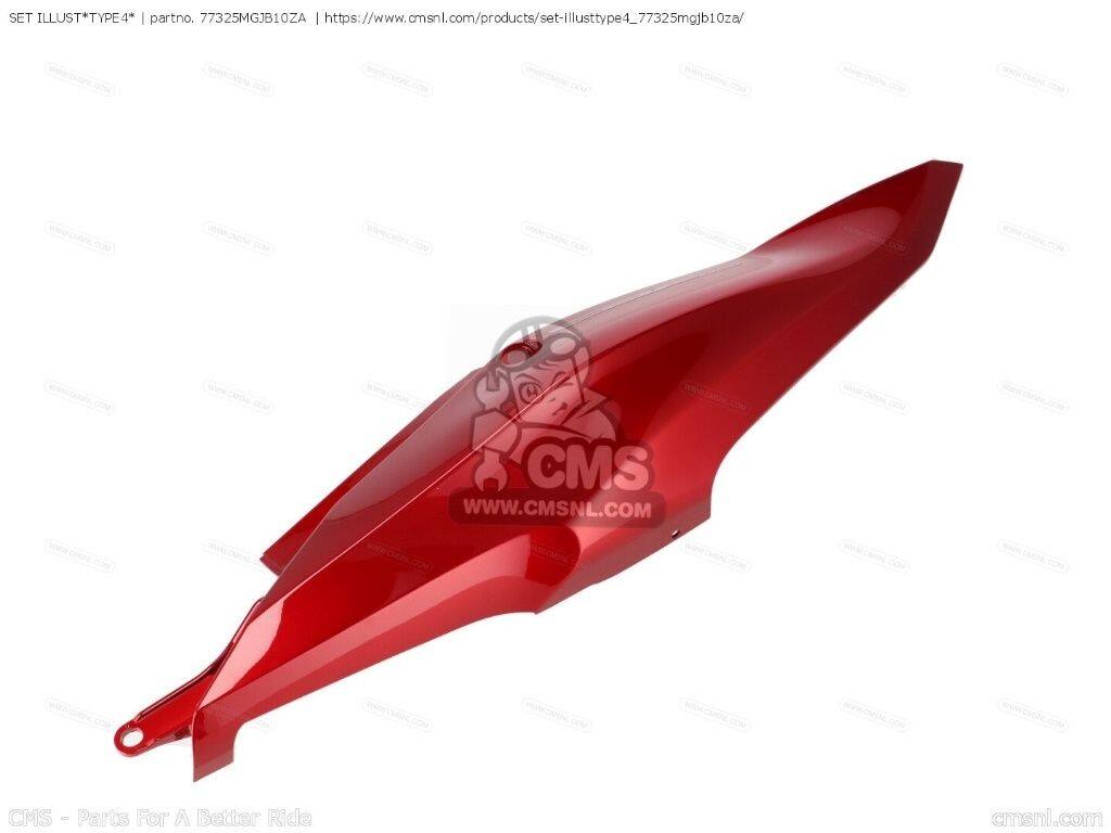CMS シーエムエス (77325-MGJ-D80ZD) SET ILLUST&rsquo;TYPE4&rsquo;［77325MGJB10ZA］ CBF1000F CBF1000FA CBF1000FS CBF1000FT HONDA ホンダ サイドカウル・サイドカバー カウル関連 外装｜ウェビック　店