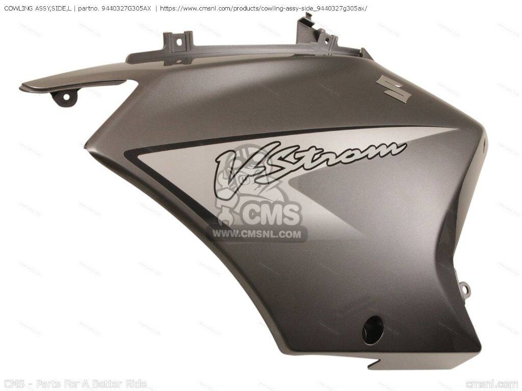 CMS シーエムエス (94403-27G31-5AX) COWLING ASSY，SIDE，L［9440327G305AX］ DL650 VSTROM DL650A SUZUKI スズキ サイドカウル・サイドカバー カウル関連 外装｜ウェビック　店