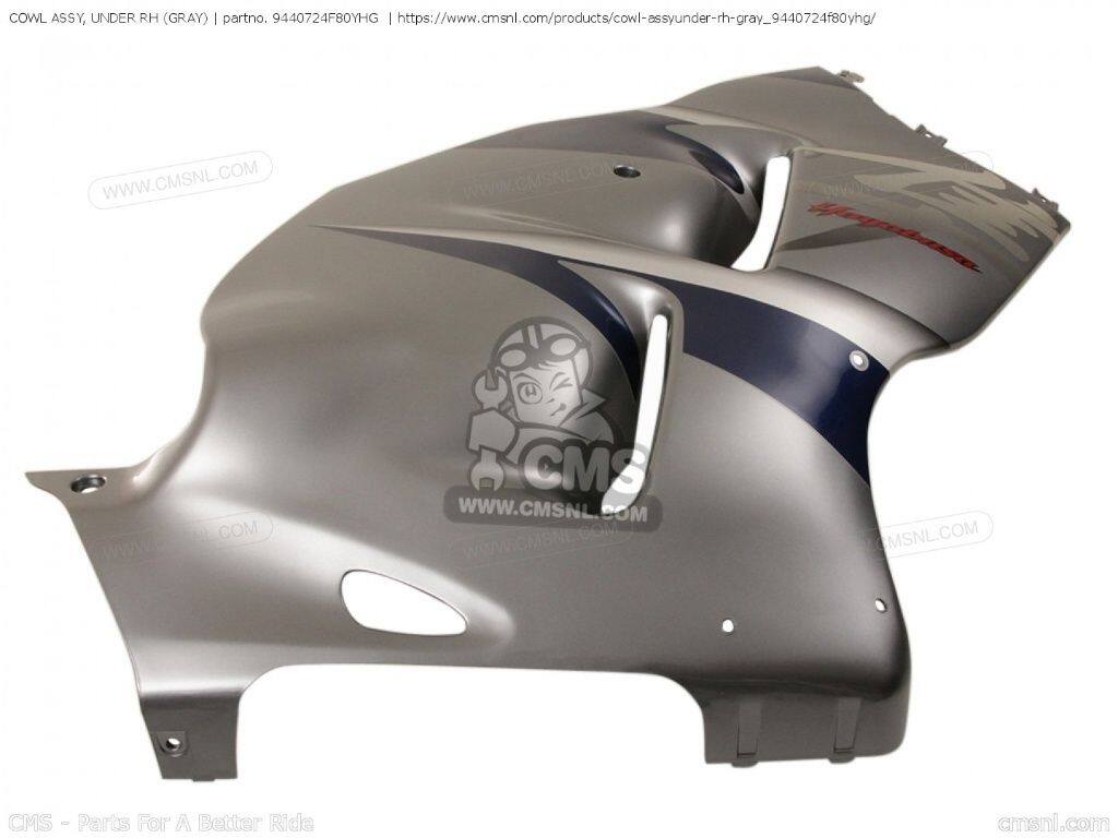 CMS シーエムエス (94407-24F82-YHG) COWL ASSY， UNDER RH (GRAY)［9440724F80YHG］ GSX1300R HAYABUSA GSX1300RZ SUZUKI スズキ アンダーカウル カウル関連 外装｜ウェビック　店