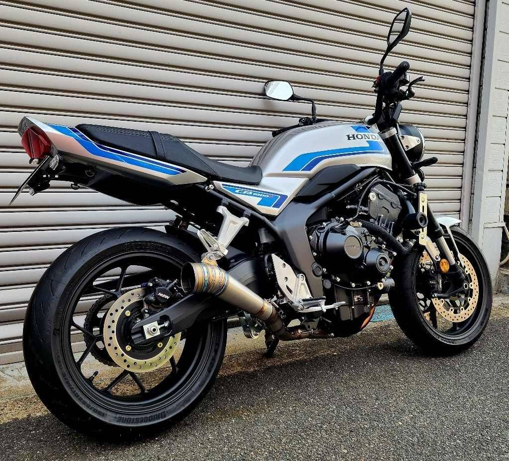 ASAHINA RACING アサヒナレーシング フルチタンEX GPスタイルメガフォン仕様 CB1000F HONDA ホンダ フルエキゾーストマフラー マフラー 専用バッフル：なし｜ウェビック　店