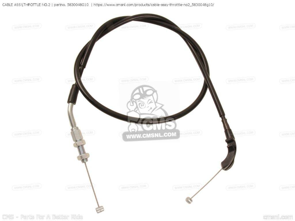 CMS シーエムエス CABLE ASSY，THROTTLE NO.2［5830048G10］ VZR1800 BOULEVARD M109R VZR1800N VZR1800Z SUZUKI スズキ スロットルワイヤー・アクセルワイヤー ハンドル周辺パーツ ハンドル｜ウェビック　店