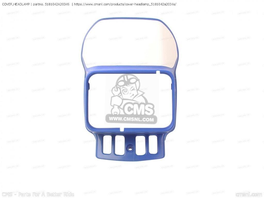 CMS シーエムエス COVER，HEADLAMP［5181042A2034S］ DR125S DR125SE DR125SEU DR200SE DR250SE DR350S DR350SE DR350SH DR350SU DR500R DR500S DR600R DR600RU DR600S DR600SU SP125 SP200 SP600 SUZUKI スズキ ヘッドライト 灯火類 電装系｜ウェビック　店