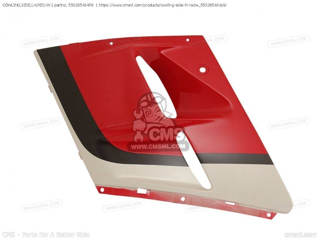CMS シーエムエス COWLING，SIDE，LH，RED/W［550285464P9］ ZX1000B1 KAWASAKI カワサキ サイドカウル・サイドカバー カウル関連 外装｜ウェビック　店
