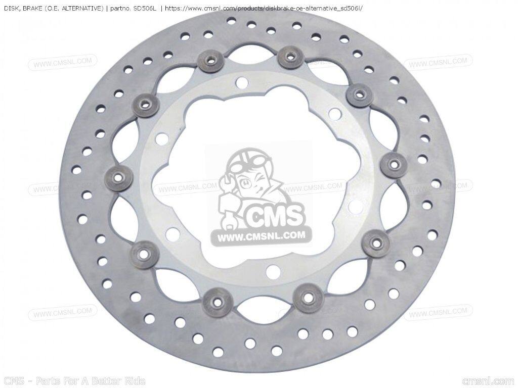 CMS シーエムエス DISK， BRAKE［SD506L］ CB750 FOUR NIGHTHAWK NT650 HAWK GT NTV650 REVERE ST1100 PANEUROPEAN ST1100A ST1100P VF750CD MAGNA DELUXE VT1100C2 SHADOW VT1100C3 AERO VT250C HONDA ホンダ ブレーキディスクローター ブレーキ｜ウェビック　店