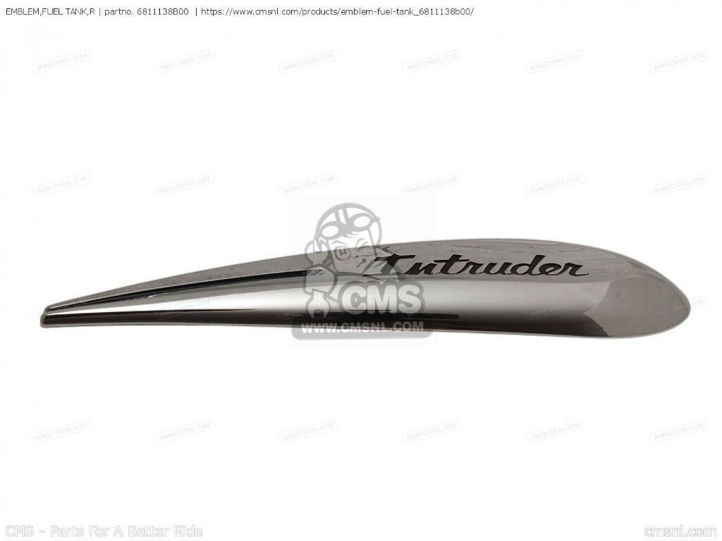 CMS シーエムエス EMBLEM，FUEL TANK，R［6811138B00］ VS1400GLP BOULEVARD S83 INTRUDER SUZUKI スズキ エンブレム 外装｜ウェビック　店