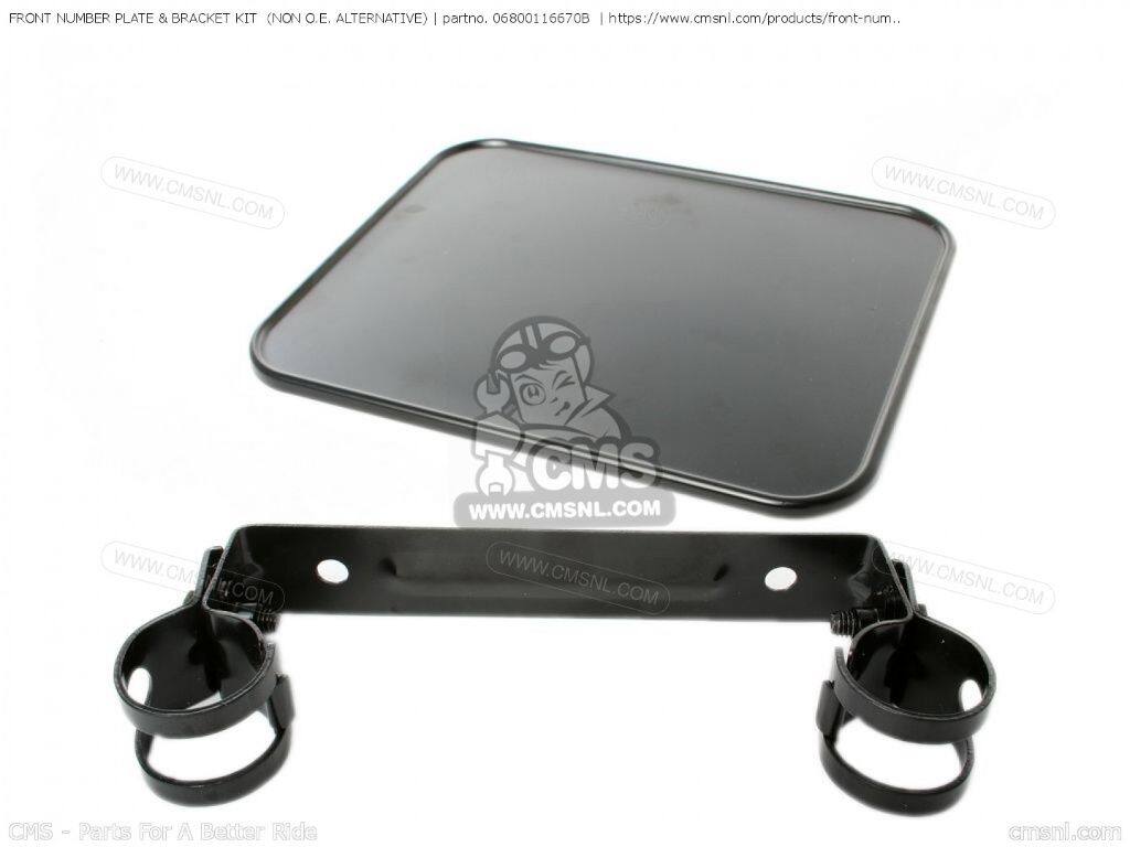 CMS シーエムエス FRONT NUMBER PLATE ＆ BRACKET KIT［06800116670B］ XR75 K0 HONDA ホンダ ナンバーステー 外装｜ウェビック　店