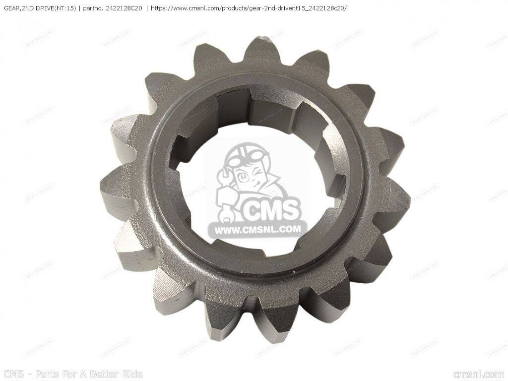 CMS シーエムエス GEAR，2ND DRIVE(NT：15)［2422128C20］ DR-Z400 DR-Z400E DR-Z400S DR-Z400SM DRZ400E 2005 SUZUKI スズキ ミッション・ギア エンジンパーツ エンジン｜ウェビック　店