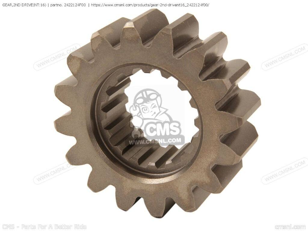 CMS シーエムエス GEAR，2ND DRIVE(NT：16)［2422124F00］ GSX1300R HAYABUSA GSX1300RZ SUZUKI スズキ ミッション・ギア エンジンパーツ エンジン｜ウェビック　店