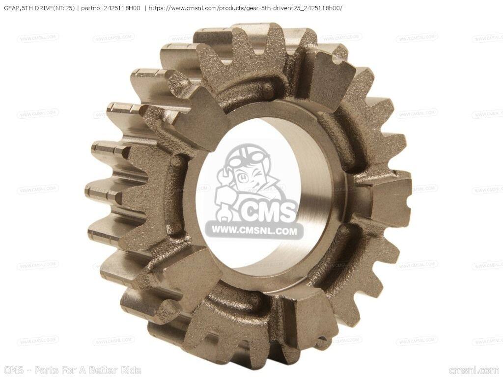 CMS シーエムエス GEAR，5TH DRIVE(NT：25)［2425118H00］ GSF1250S BANDIT GSF1250SA GSX1250FA SUZUKI スズキ ミッション・ギア エンジンパーツ エンジン｜ウェビック　店
