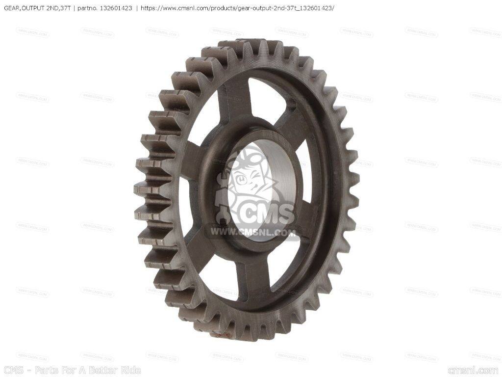 CMS シーエムエス GEAR，OUTPUT 2ND，37T［132601423］ ZX750L1 ZXR750 ZX750L2 ZX750L3 ZX900B1 NINJA ZX9R KAWASAKI カワサキ ミッション・ギア エンジンパーツ エンジン｜ウェビック　店