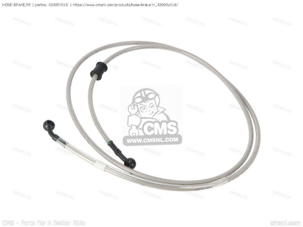 CMS シーエムエス HOSE-BRAKE，RR［43095Y018］ SC125AGF J125 SC125AGFA SC300AEF J300 SC300AEFA SC300AFF SC300AGF SC300AGFA KAWASAKI カワサキ ブレーキホース・クラッチホース ブレーキ｜ウェビック　店