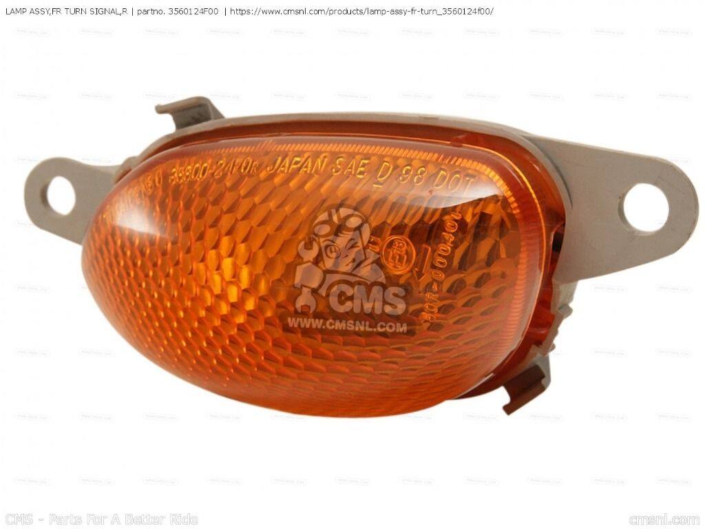 CMS シーエムエス LAMP ASSY，FR TURN SIGNAL，R［3560124F00］ GSX1300R HAYABUSA GSX1300RZ SUZUKI スズキ ウインカー 灯火類 電装系｜ウェビック　店