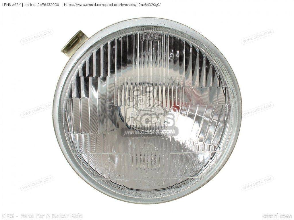 CMS シーエムエス LENS ASSY［2AE84320G0］ V-MAX1200 XV1100 XV125 XV125S XV250 15.5KW XV250H XV250L 12.5KW XV535 FLAT UP XV535S XV535SA XV750 XVS650 YAMAHA ヤマハ ヘッドライト 灯火類 電装系｜ウェビック　店
