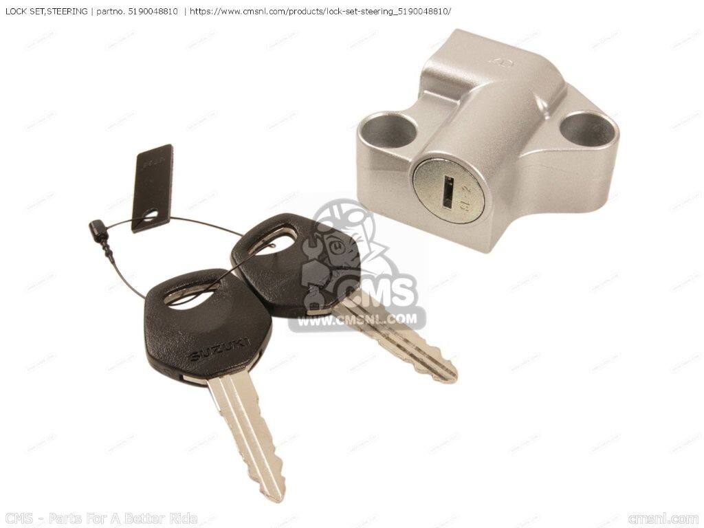 CMS シーエムエス LOCK SET，STEERING［5190048810］ VZR1800 BOULEVARD M109R VZR1800BZ M1800 INTRUDER VZR1800N VZR1800Z SUZUKI スズキ キーシリンダー・鍵 スイッチ・ハーネス関係 電装系｜ウェビック　店