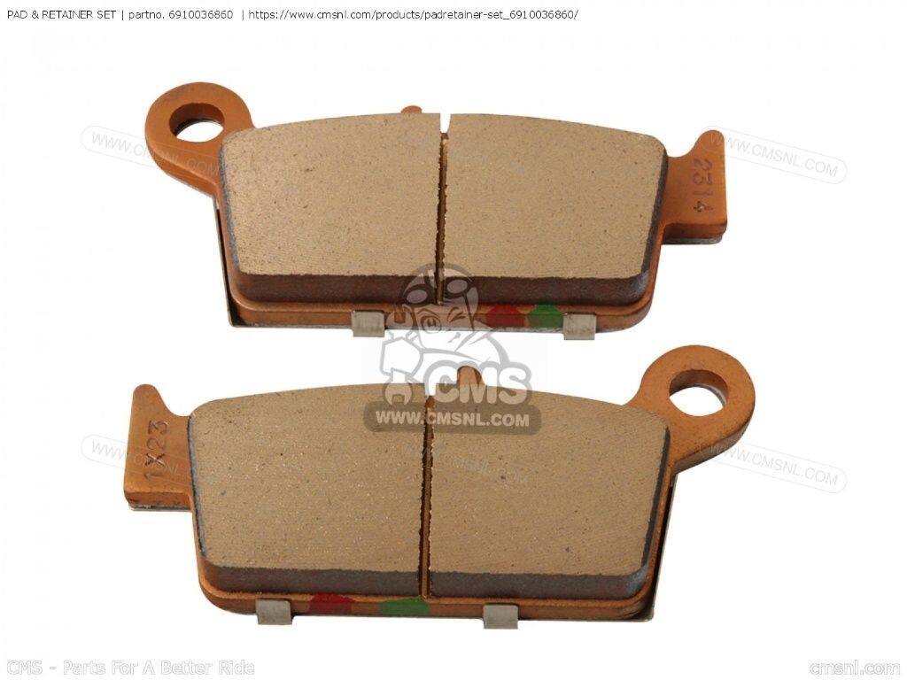 CMS シーエムエス PAD ＆ RETAINER SET［6910036860］ RM125 RM250 RM250Z SUZUKI スズキ ブレーキパッド ブレーキ｜ウェビック　店