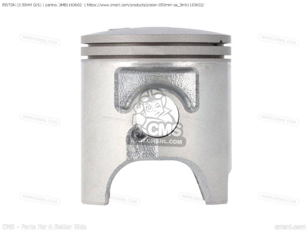 CMS シーエムエス PISTON (0.50MM O/S)［3MB1163602］ DT125R DT125RE DT125X YAMAHA ヤマハ ピストン エンジンパーツ エンジン｜ウェビック　店