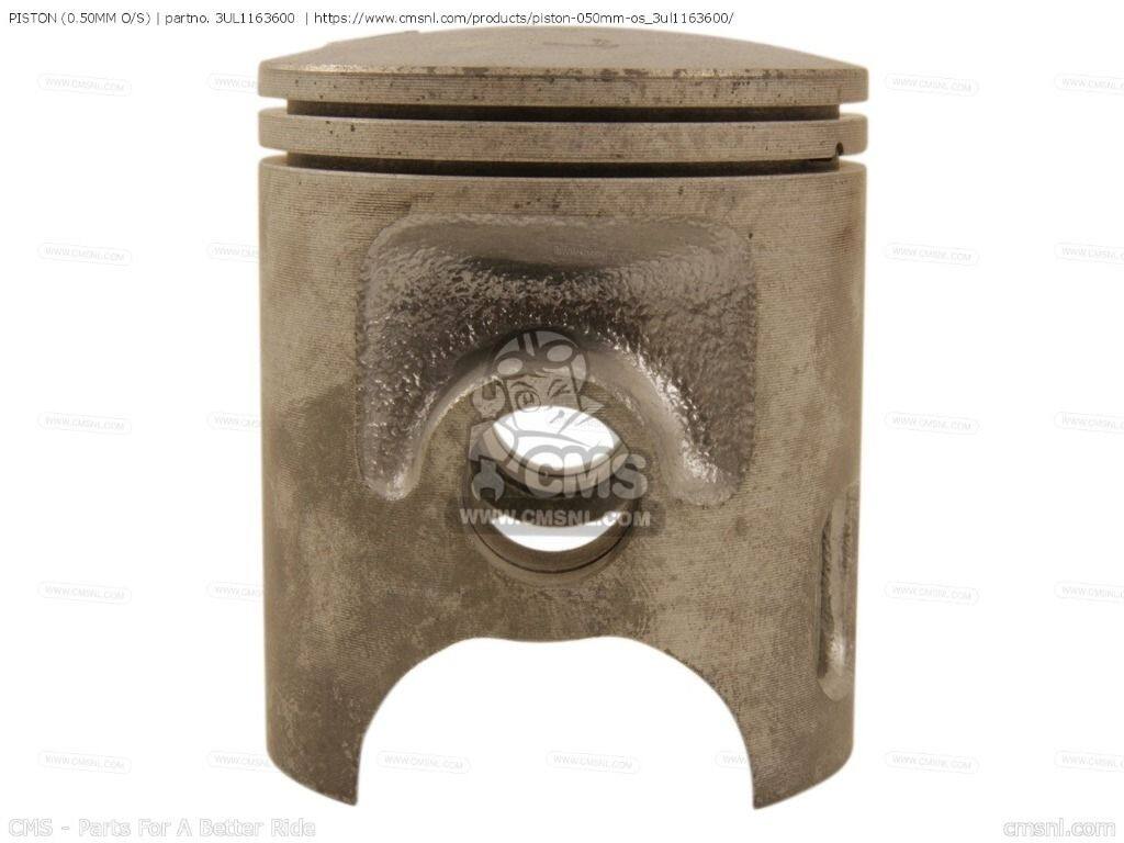 CMS シーエムエス PISTON (0.50MM O/S)［3UL1163600］ RT100 RT100G RT100H RT100K YAMAHA ヤマハ ピストン エンジンパーツ エンジン｜ウェビック　店