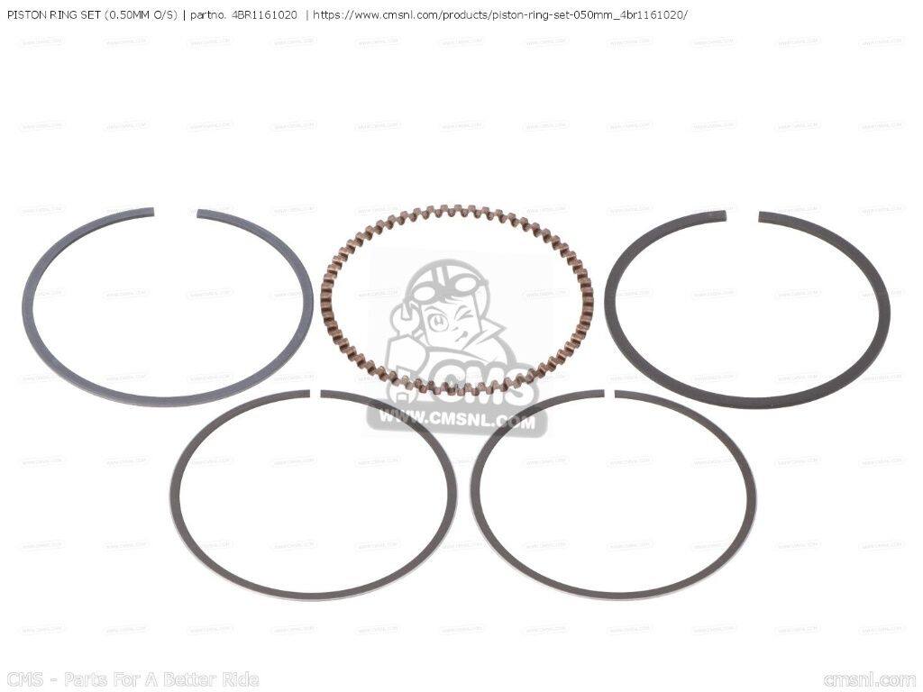 CMS シーエムエス PISTON RING SET (0.50MM O/S)［4BR1161020］ XJ600N 25 KW 25.1KW 25KW 37KW XJ600S 25.0KW SECA II XJ600SC XJ600SD XJ600SN 20.3KW YAMAHA ヤマハ ピストンリング エンジンパーツ エンジン｜ウェビック　店