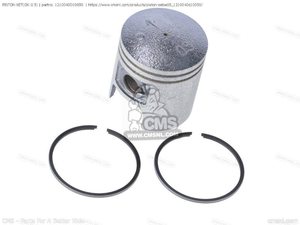 CMS シーエムエス PISTON SET(OS：0.5)［1210040D10050］ AP50 AP50R7 AP50RF AY50 AY50W AY50WR TR50S SUZUKI スズキ ピストン エンジンパーツ エンジン｜ウェビック　店