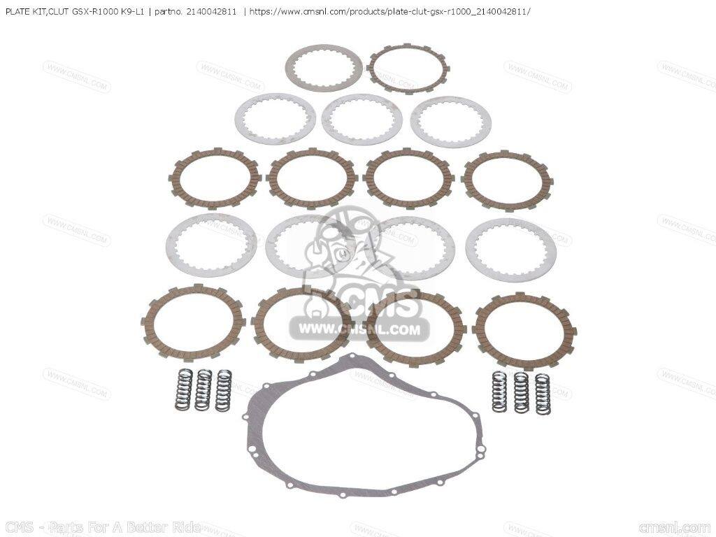 CMS シーエムエス PLATE KIT，CLUT GSX-R1000 K9-L1［2140042811］ GSX-R1000ARARZA GSX-R1000ARZ GSX-R1000A GSX-R1000AZARARZA GSX-R1000RZ GSXR1000 SUZUKI スズキ クラッチプレート・クラッチディスク・フリクションプレート 駆動系｜ウェビック　店