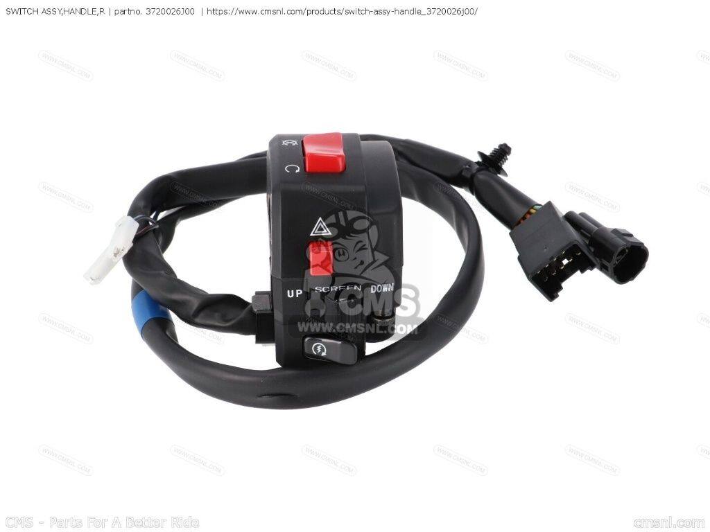 CMS シーエムエス SWITCH ASSY，HANDLE，R［3720026J00］ AN650 BURGMAN AN650Z EXECUTIVE SUZUKI スズキ ハンドルスイッチ・スイッチボックス ハンドル周辺パーツ ハンドル｜ウェビック　店