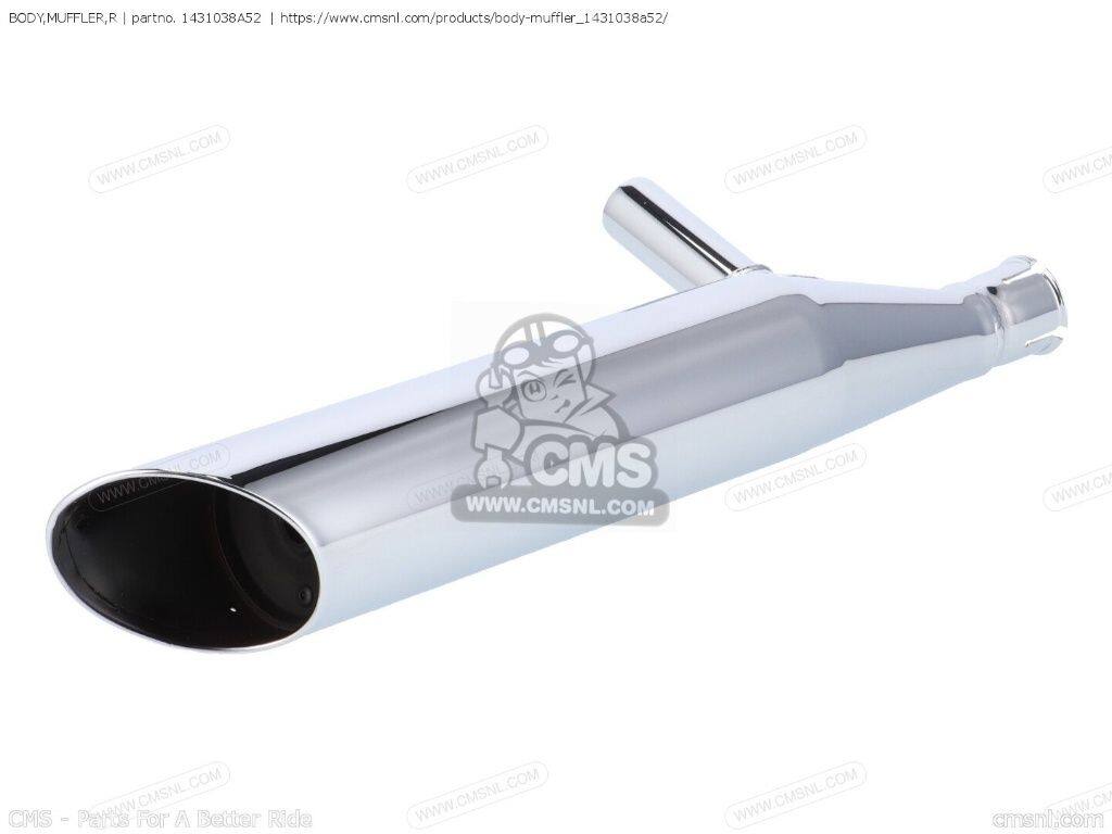 CMS シーエムエス BODY，MUFFLER，R［1431038A52］ VS800GL SUZUKI スズキ 補修・汎用サイレンサー マフラー｜ウェビック　店