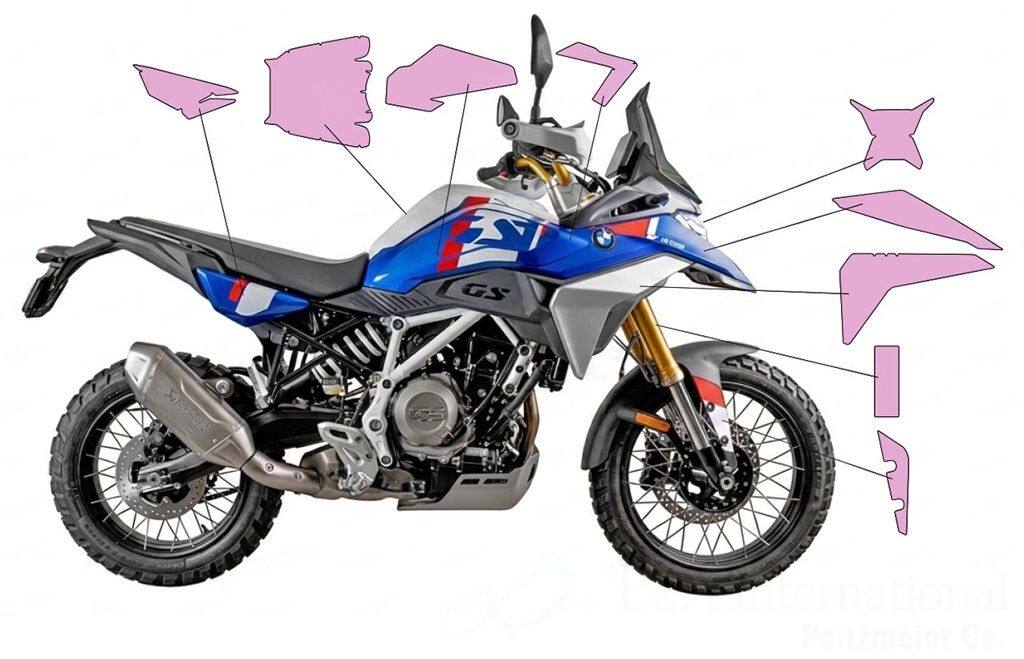 Wunderlich ワンダーリッヒ コンプリートプロテクション「PremiumShield」 F450GS BMW プロテクションフィルム・保護フィルム 外装｜ウェビック　店