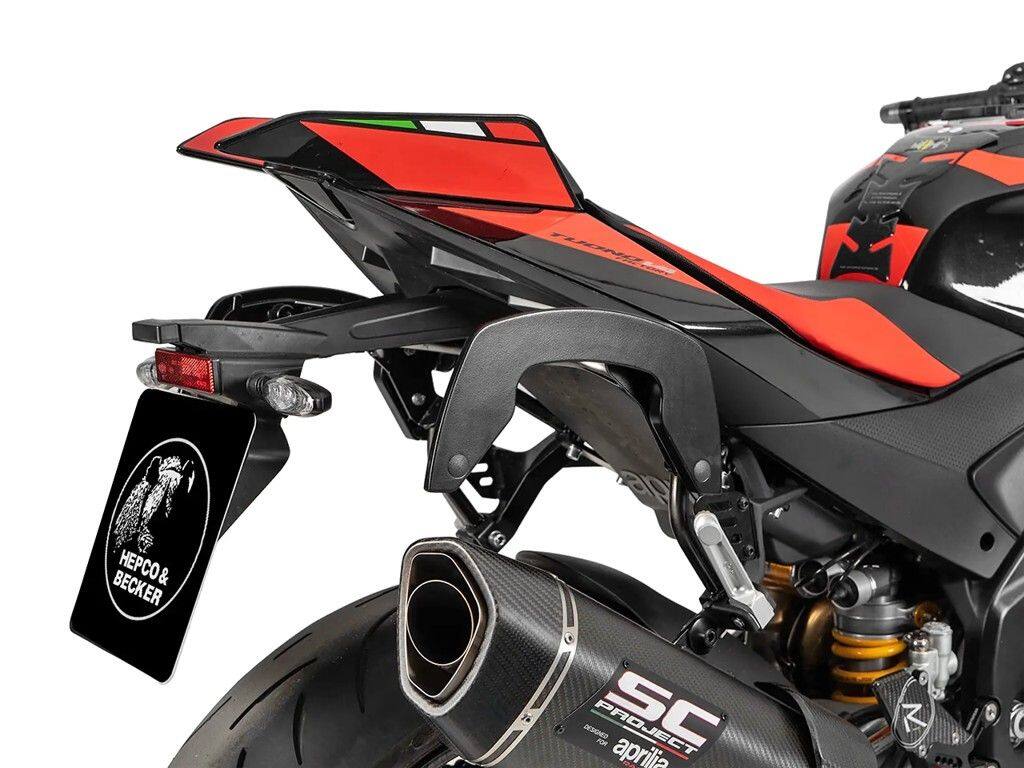 HEPCO&BECKER ヘプコ&ベッカー サイドソフトケースホルダー 「C-Bow」 Tuono V4 Factory APRILIA アプリリア サイドキャリア 外装|ウェビック 店