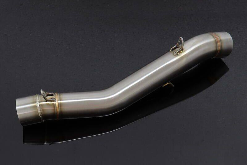 TYGA PERFORMANCE タイガパフォーマンス ステンレスセンターパイプ フロント側 左右2本出しアップマフラー用 NC30/35用 RVF 400 VFR 400R HONDA ホンダ エキゾーストパイプ マフラー|ウェビック 店