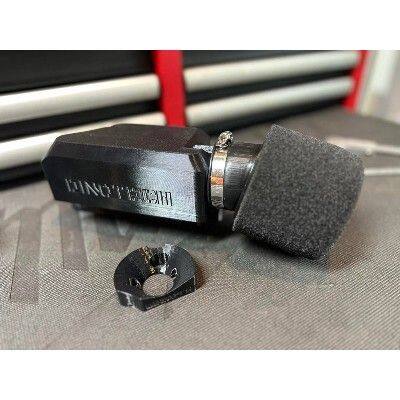 DINOTECH ダイノテック Air Filter Cover XXL for Manual Vespa (Autolube & Pre-mix Models) エアクリーナーカバー 外装 TYPE:2T Autolube + 24mm Velocity Stack|ウェビック 店