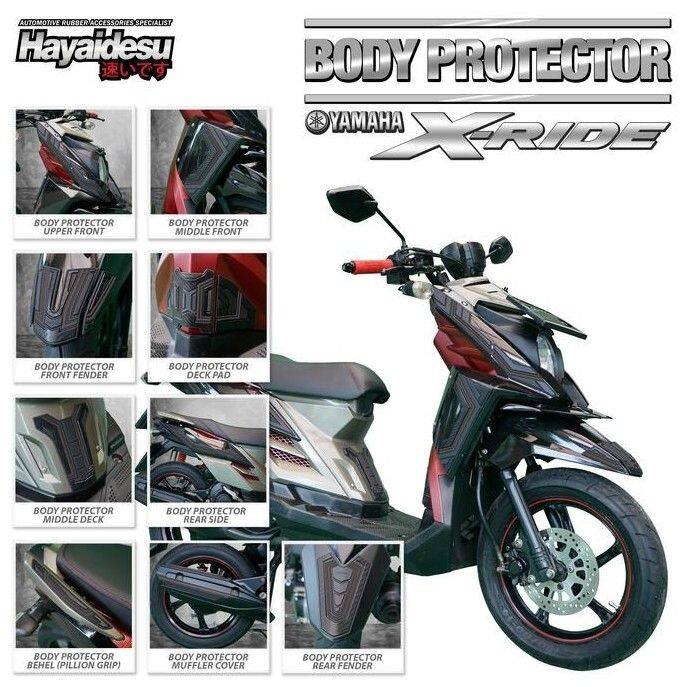 Hayaidesu ハヤイデス Rubber Full Set Body Protector Cover X-Ride 115 YAMAHA ヤマハ その他外装オプション・補修部品 外装｜ウェビック　店
