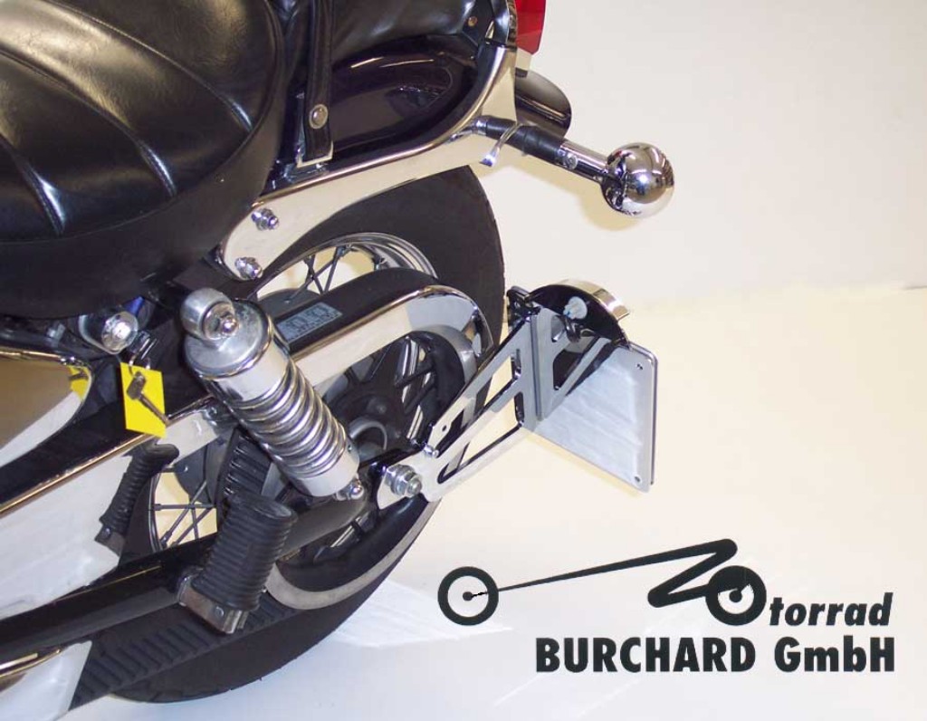 MOTORRAD BURCHARD モトラッド バーチャード Side mount license plate holder TUV LS 650 Savage