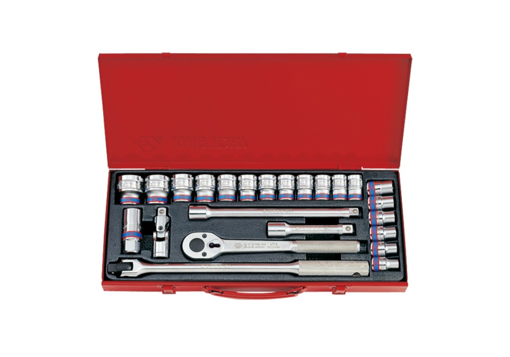 King tony キングトニー 24-Piece 1／2' DR. 6-Point Socket Set (Metal Box) セット工具