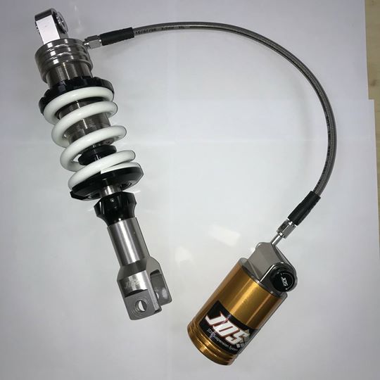 JDS ジェーディーエス Single rear shock absorber with remote reservoir GSX-R150 GSX-S150 SUZUKI スズキ リアサスペンション サスペンション 足回り Remote Reservoir Colour:Titanium color|ウェビック 店