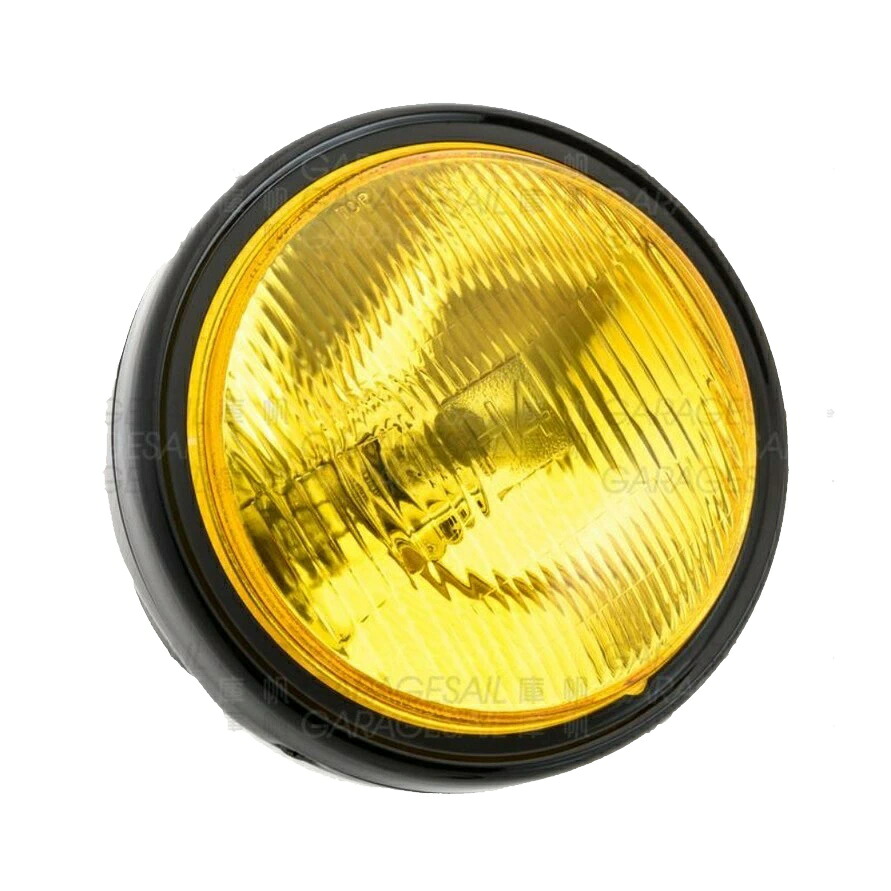 GarageSaiL ガレージセイル 6.75' Headlight ヘッドライト 灯火類 電装系 レンズカラー：SilveR shell CLEAR glass｜ウェビック　店