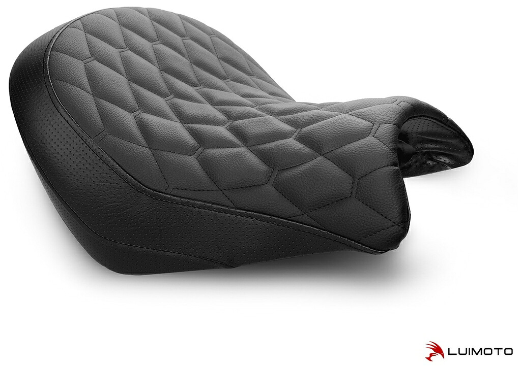 LUIMOTO ルイモト フロントシートカバー VULCAN S KAWASAKI カワサキ シートカバー シート関連 外装 カラー／素材：PRODIGY ブラック／PERFORATED ブラック／ブラック ステッチ