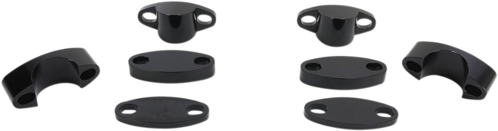 EMGO エムゴ RISER KIT H／BAR 1 1／8 ハンドルポスト・ハンドルライザー ハンドル周辺パーツ ハンドル Color：Black(Finish：Anodized) [0602-0789]｜ウェビック　店
