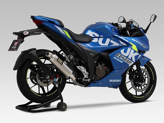 YOSHIMURA ヨシムラ 機械曲 GP-MAGNUM105 サイクロン EXPORT SPEC 政府認証 GIXXER SF250 GIXXER250 SUZUKI スズキ フルエキゾーストマフラー マフラー タイプ:SSF(サテンフィニッシュカバー)|ウェビック 店