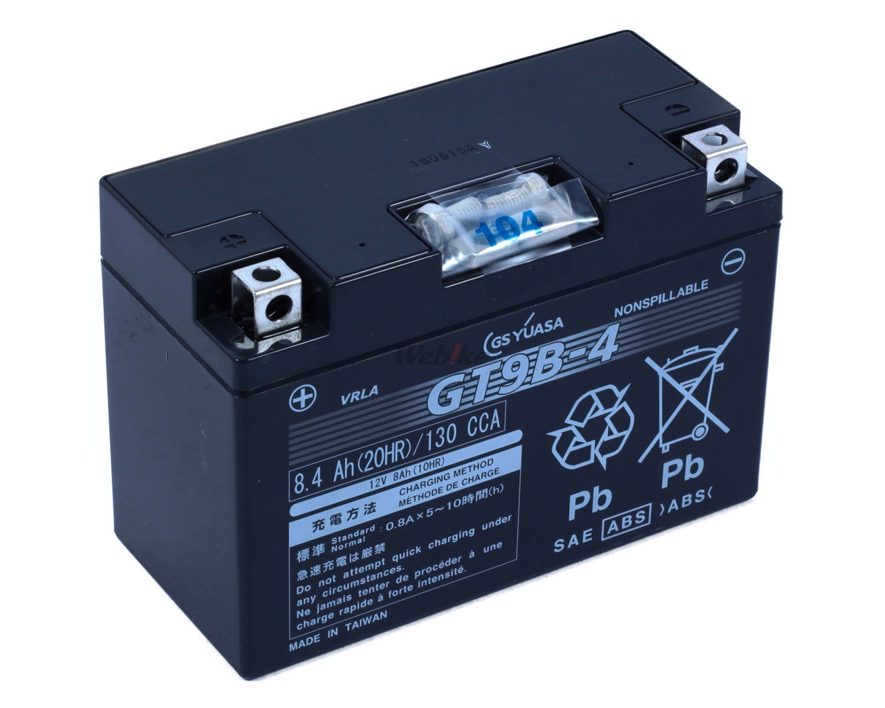 GS YUASA GSユアサ GT9B-4 オートバイ用 制御弁型(MF)12Vバッテリー【液入充電済み】 TMAX500 XT660R XT660X YZF-R6 YZF750SP グランドマジェスティ 250 グランドマジェスティ400 マジェスティ250SG03J YAMAHA ヤマハ 鉛系バッテリー バッテリー関連｜ウェビック　店