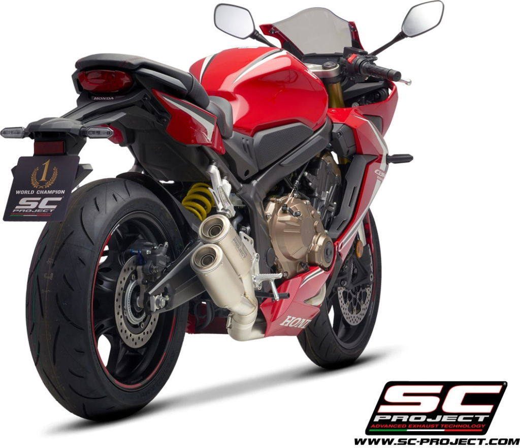 楽天市場 Sc Project Scプロジェクト フルエキゾーストシステム 4 1 Cr T ツイン サイレンサー Cb650r Cbr650r ウェビック 楽天市場店