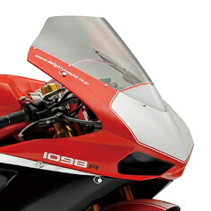 de LIGHT ディライト レースタイプスクリーン クリアー 1098 1098S 1098R 1198 1198S 848 DUCATI ドゥカティ スクリーン 外装