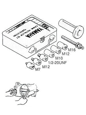 Y&rsquo;S GEAR(YAMAHA) ワイズギア クランクインストラセット その他工具｜ウェビック　店