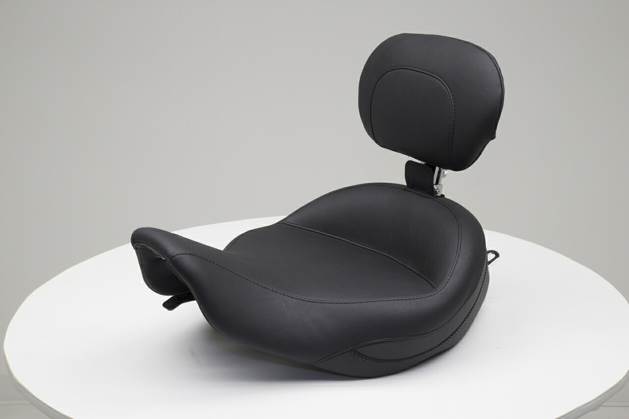 MUSTANG マスタング ヴィンテージスーパーソロシート ドライバーバックレスト付き/スタッドなし (Vintage Super Solo Seat with Driver Backrest，No Studs)【SEAT S SOLO DBR 97-07FLHR】 HARLEY-DAVIDSON ハーレーダビッドソン シート シート関連 外装