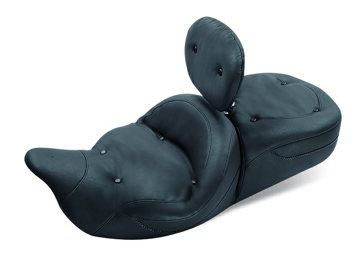 MUSTANG マスタング スーパーツーリング ワンピースリーガル シート ドライバーバックレスト付き (Super Touring One-Piece Regal Seat with Driver Backrest)【SEAT S TR RGL DBR08-18FL】 HARLEY-DAVIDSON ハーレーダビッドソン シート関連 外装