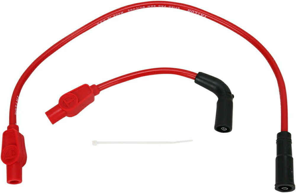 SUMAX スーマックス PLUG WIRES RED 99-06 FLT Electra Glide Classic - FLHTC 1999 2005 Standard FLHT 2006 Ultra FLHTCU Road FLTR 2002 King FLHR Custom FLHRS 2004 Street FLHX HARLEY-DAVIDSON ハーレーダビッドソン プラグコード 点火系 エンジン