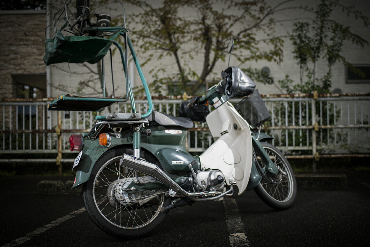 楽天市場】OVER オーヴァー ステンカーボン マフラー Cub90 HONDA