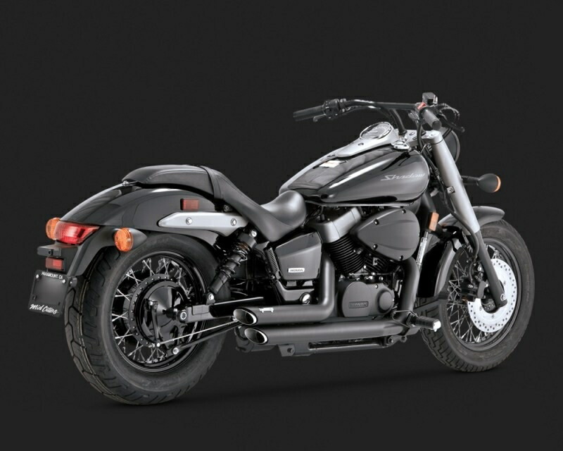 Vance Hines オフロード バンス ハインズ ショートショット スタッガード ジャケット ブラック フルエキゾーストマフラー Shortshots Staggered Black バイク用品 Exh Blk Ss シャドウ ファントム750 シャドウ750