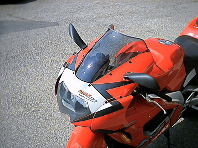 MRA エムアールエー スクリーン スポイラー RSV1000 APRILIA アプリリア 外装 カラー：ブラック/グラデーション無し